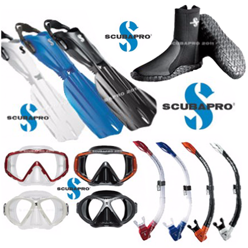 Mask, Snorkel, Boots and Fins Package